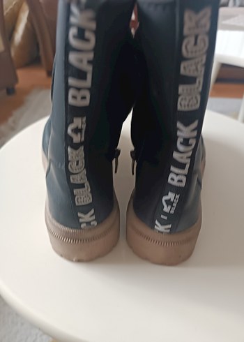 Siyah kız çocuk Blok Topuklu - Görsel 3