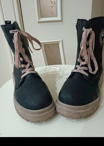 Siyah kız çocuk Blok Topuklu - Görsel 8