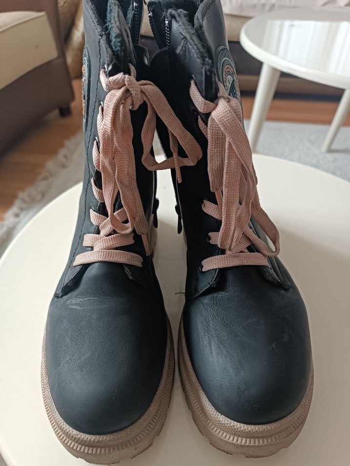 Siyah kız çocuk  Blok Topuklu - Görsel 5