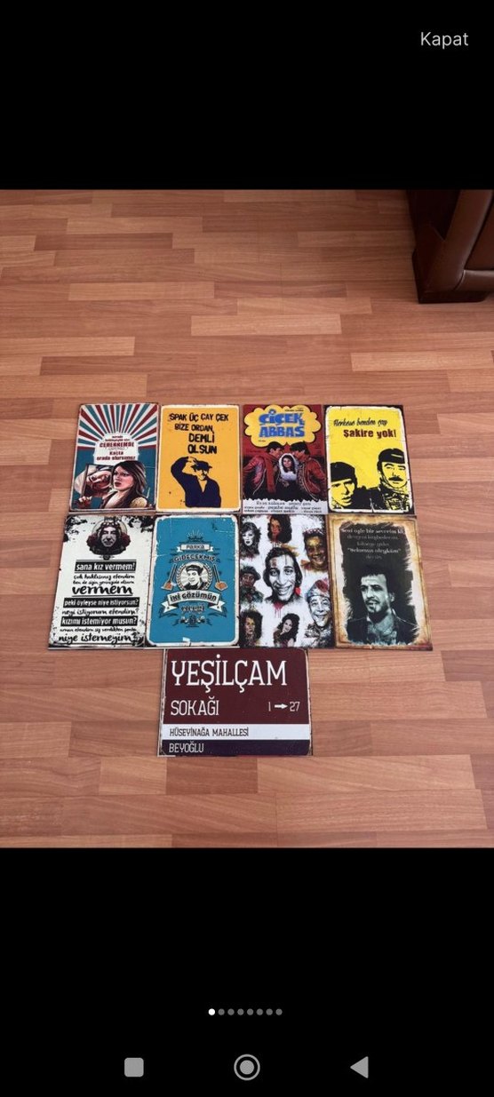 Yeşilçam Sokağı ve Film Posterleri Seti Adet fiyatı sıfır - Görsel 5