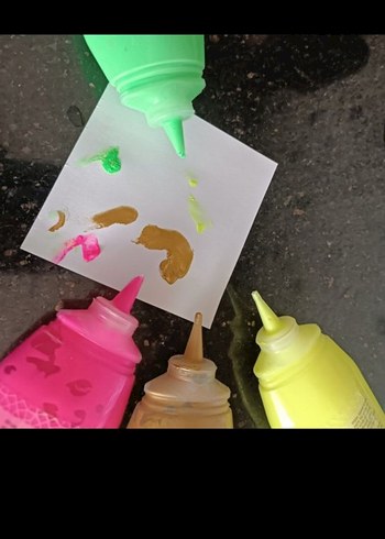 Çok Renkli Sanat Boya Seti 60 ml - Görsel 7