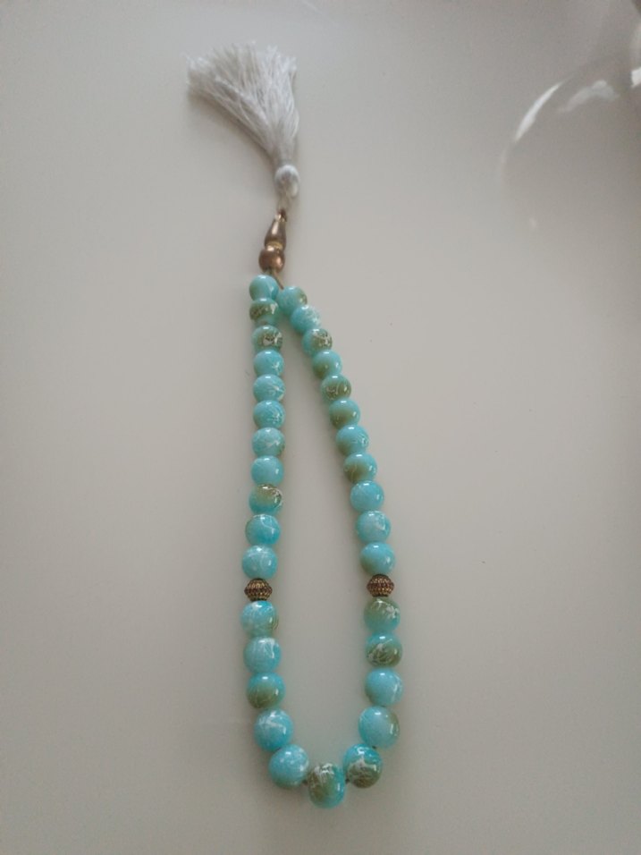 Turkuaz Bohem Erkek Tesbih - Görsel 4