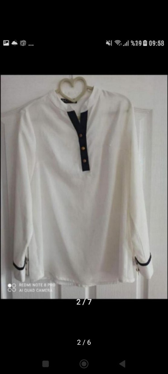 Lacivert Düğmeli Uzun Kadın Takım 38/40 bedene uygun - Görsel 2