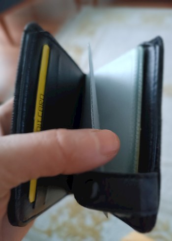 Kilitli Siyah Deri Kadın Cüzdanı - Görsel 4