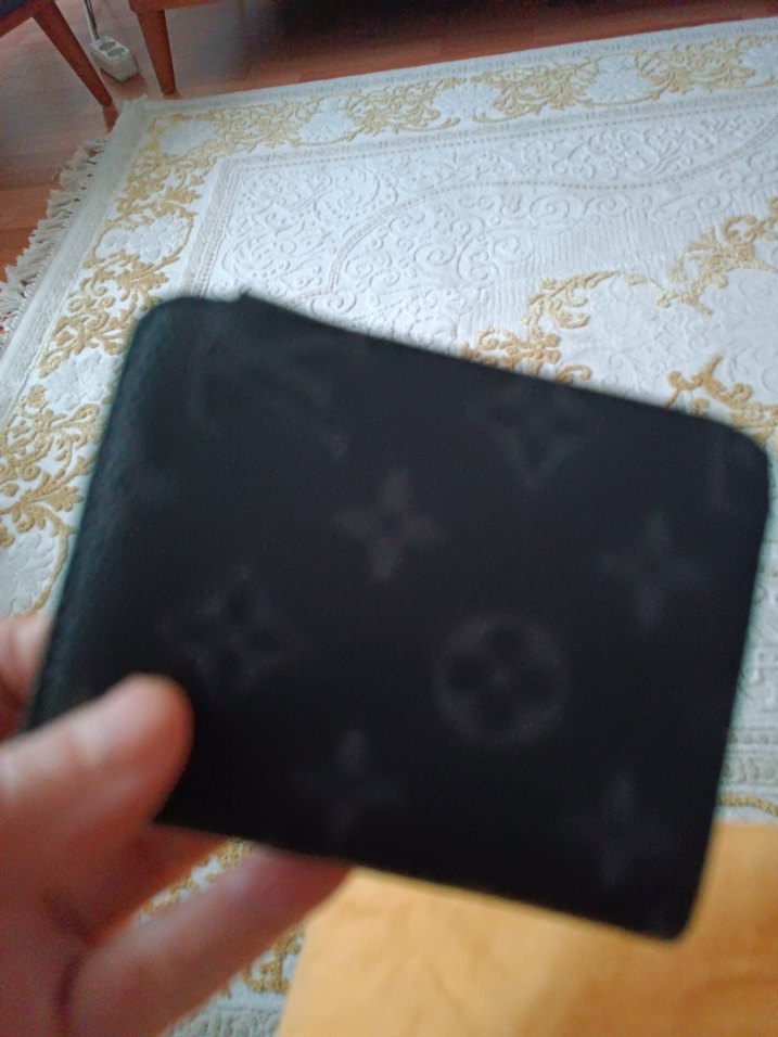 Kilitli Siyah Deri Kadın Cüzdanı - Görsel 5