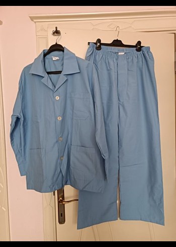 Diger Mavi Düğmeli Erkek Pijama Takımı - Görsel 5