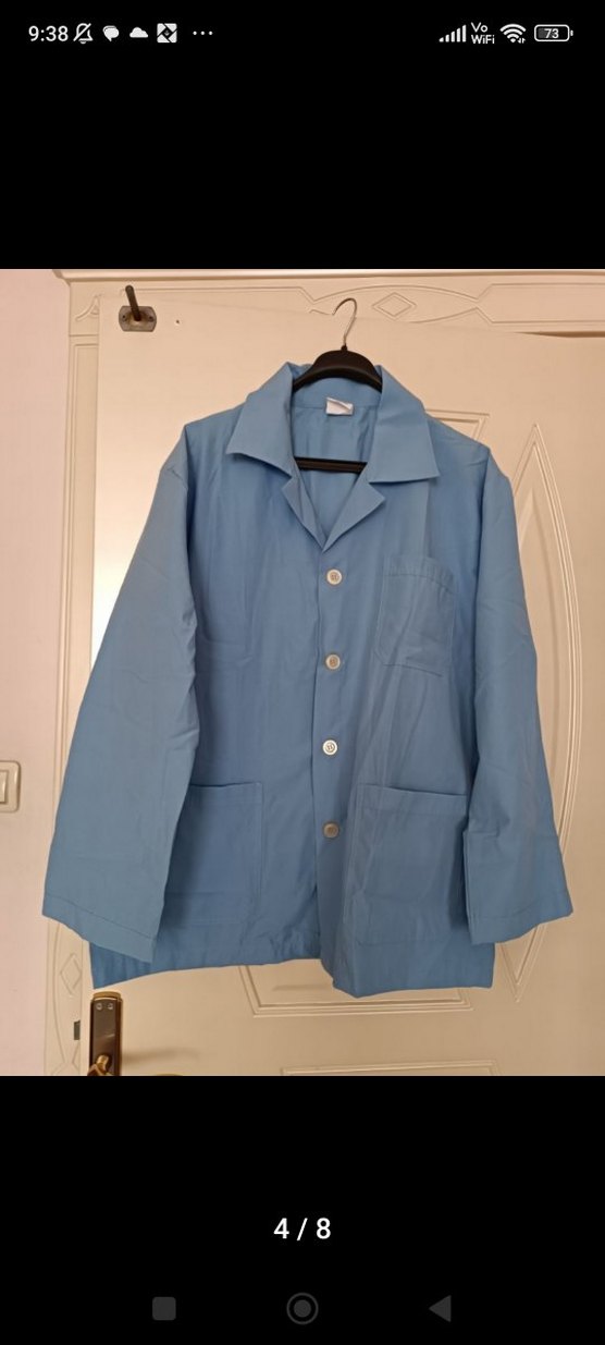 Diger Mavi Düğmeli Erkek Pijama Takımı - Görsel 3