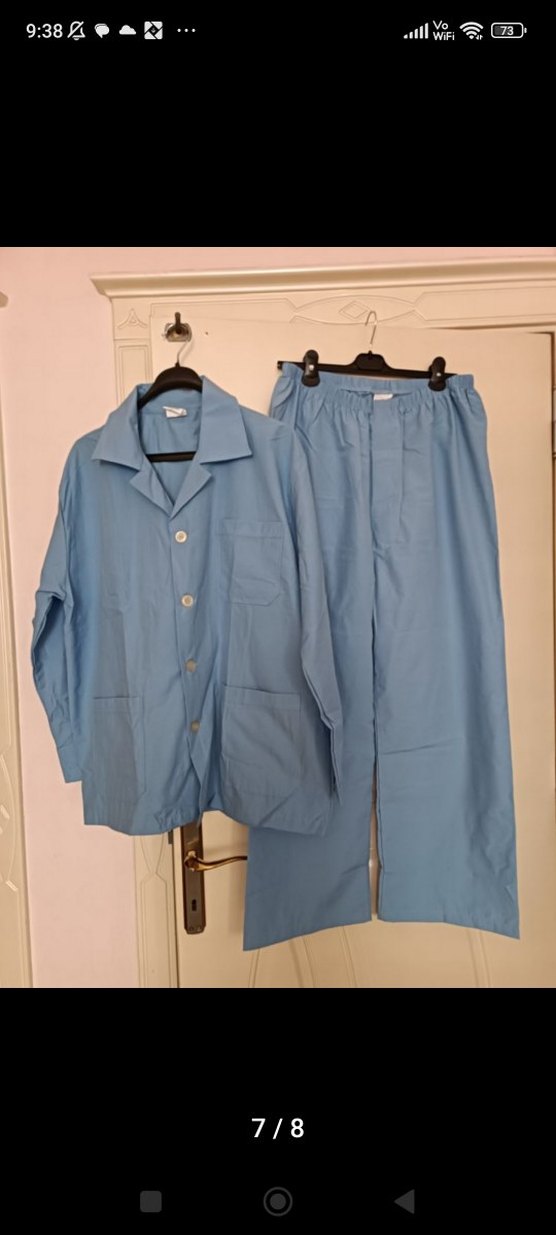 Diger Mavi Düğmeli Erkek Pijama Takımı - Görsel 5