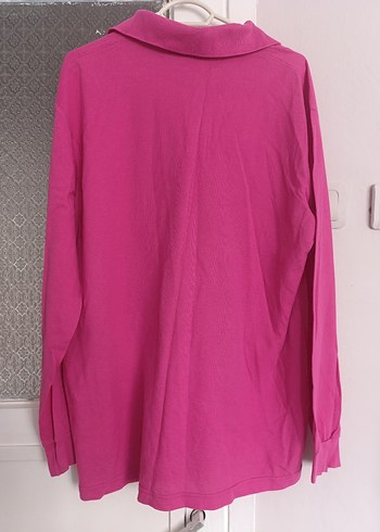 universal Beden pembe Renk Pembe Düğmeli Kadın Sweatshirt