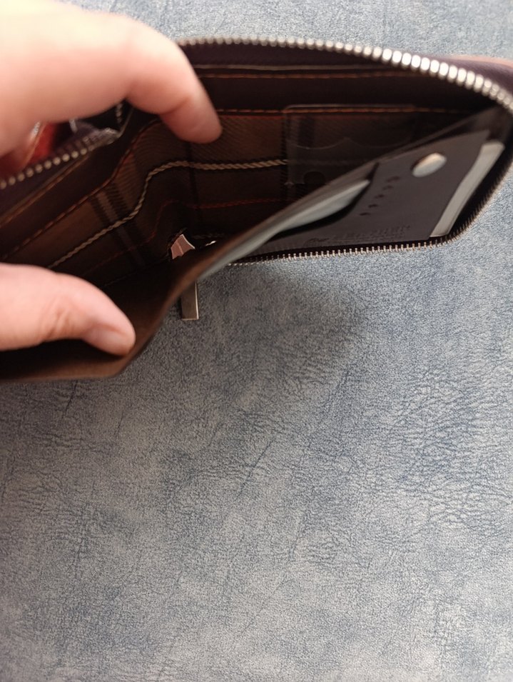 Bovi's Baskılı Fermuarlı Erkek Cüzdanı - Görsel 4