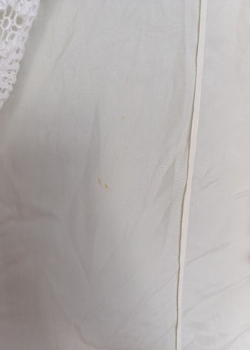 Bohem Uzun Beyaz Kadın Sabahlık - Görsel 4