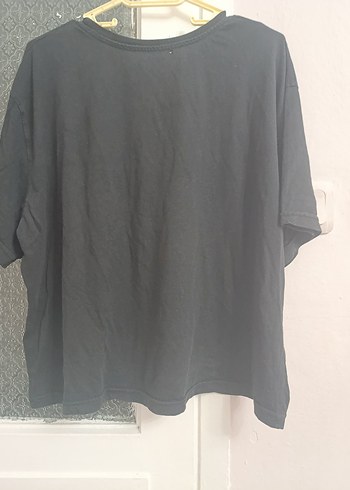 Siyah Baskılı kadın Tişört - Görsel 6