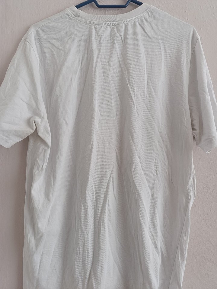 Beyaz Pamuklu Erkek Baskılı Tişört - Görsel 5