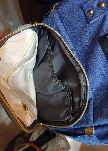 Mavi Baskılı Bebek Çantası - Görsel 8