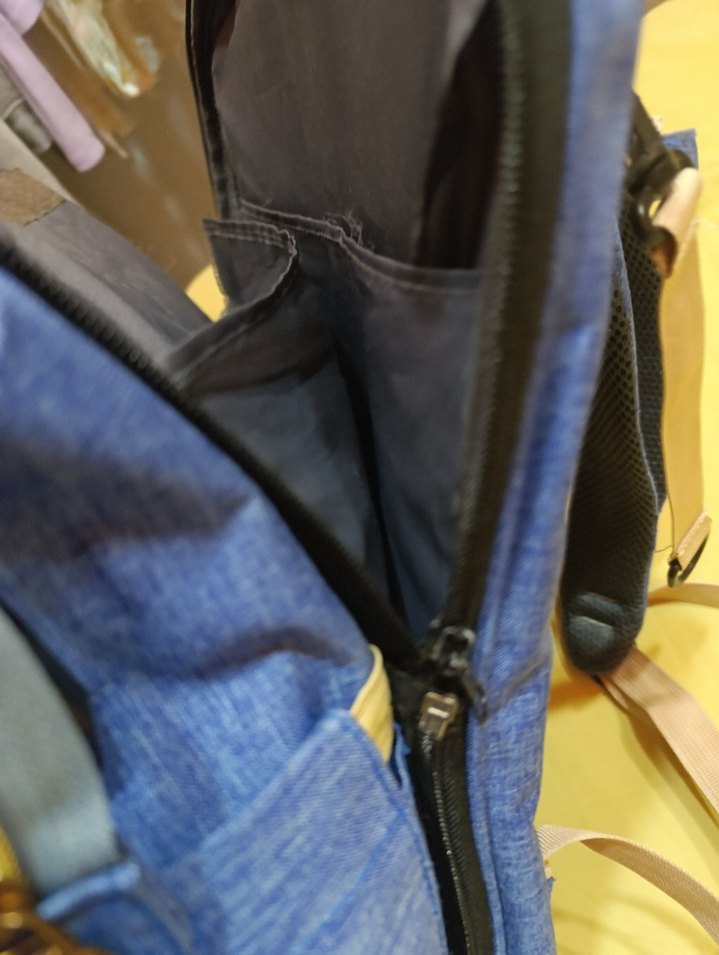 Mavi Baskılı Bebek Çantası - Görsel 4