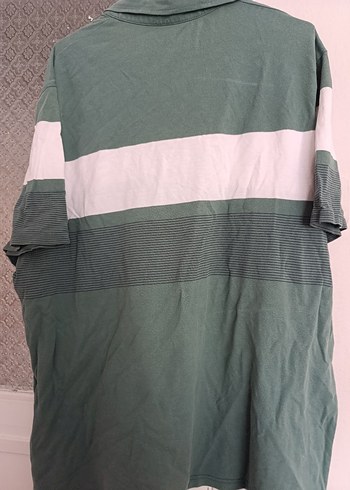 Düğmeli Yeşil Pamuklu Erkek Polo Tişört - Görsel 6