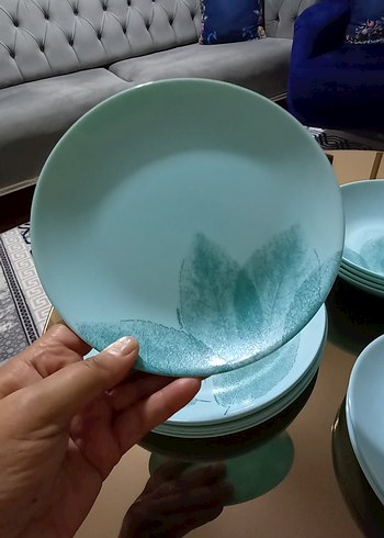 Beden Luminarc Marka Açık Turkuaz Yemek Tabağı Seti