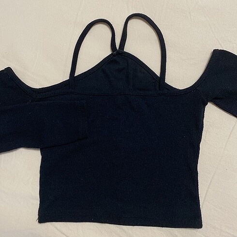 xs Beden siyah Renk Addax crop bluz