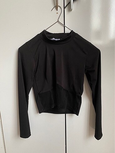 Trendyol tül detay crop