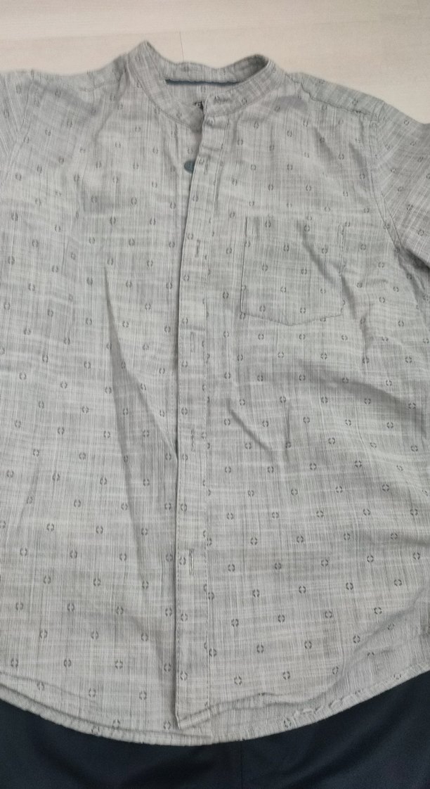 LC Waikiki Erkek Çocuk Gri Vintage Gömlek - Görsel 4