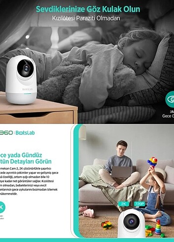 Botslab 360+ C211 2K Pro Mini Bundle WiFi 360° Akıllı Güvenlik K