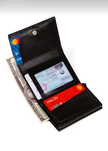 AVCA Erkek Vegan Deri Siyah cüzdan - Görsel 2
