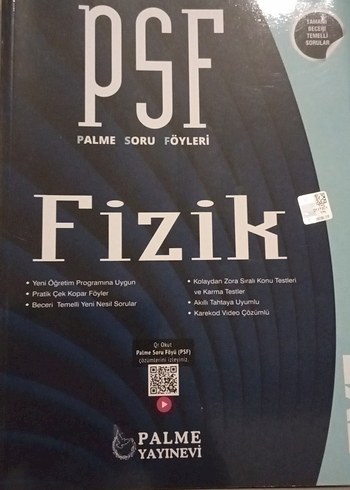 PSF Fizik Soru Föyleri - Palme Yayınları