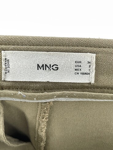 34 Beden kahverengi Renk Mango Jean / Kot %70 İndirimli.