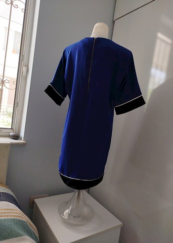 36 Beden Mavi Kadın Midi Tunik