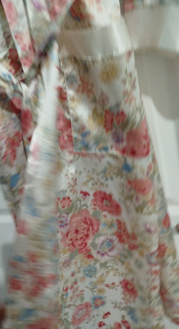 Çiçek Desenli Uzun Bohem Kadın Sabahlık - Görsel 2