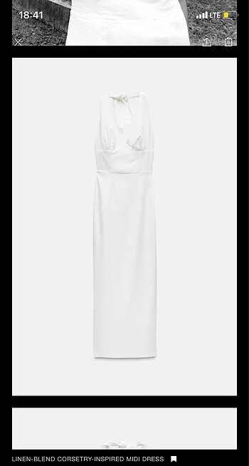 Zara zara keten elbise