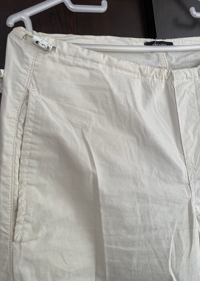 Krem paraşüt pantolon - Görsel 3