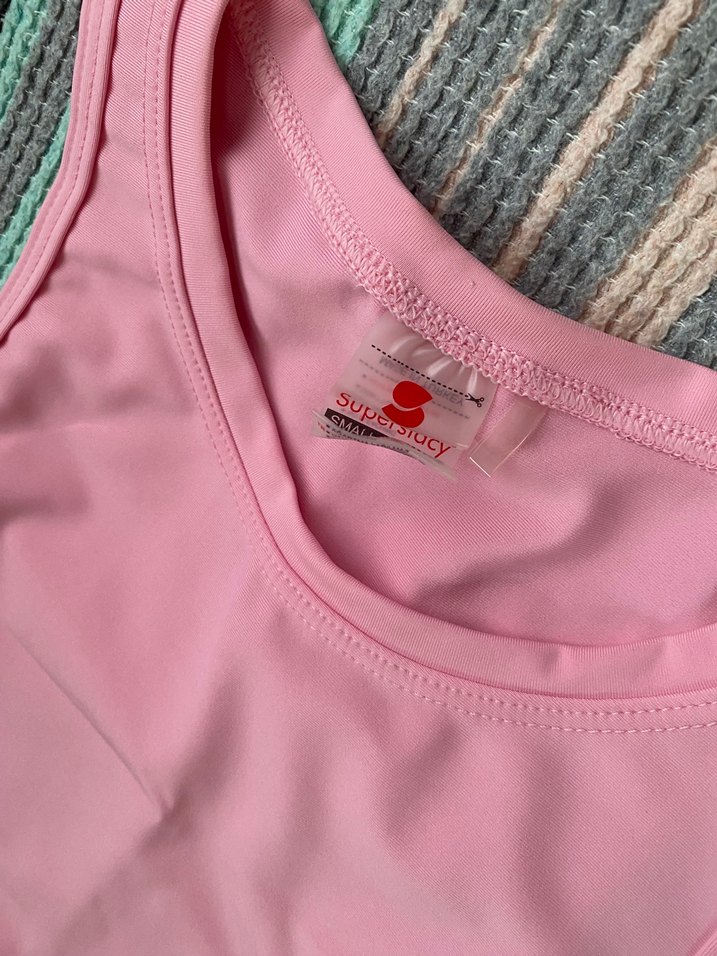 Pembe Yüksek Yaka Kolsuz Atlet - Görsel 2