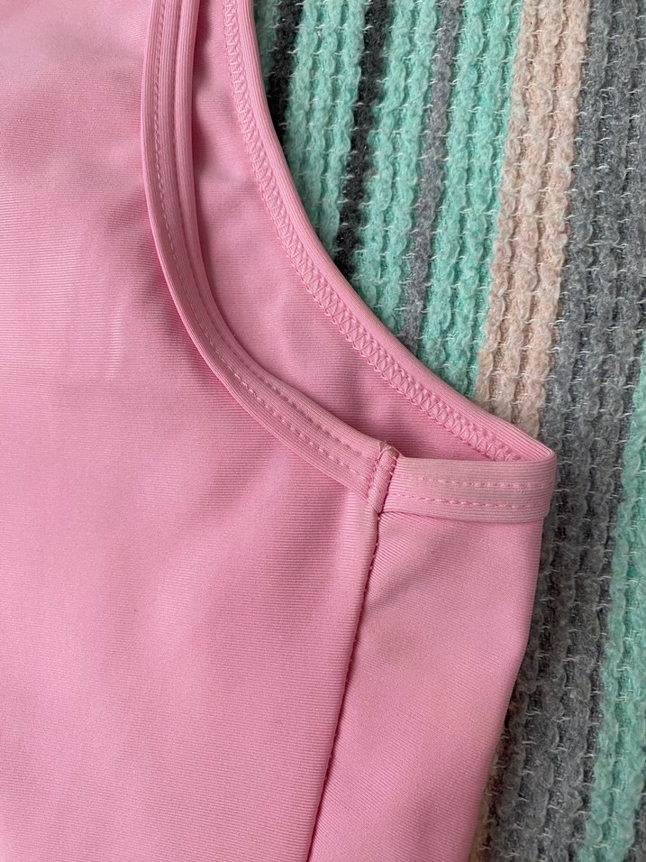 Pembe Yüksek Yaka Kolsuz Atlet - Görsel 4