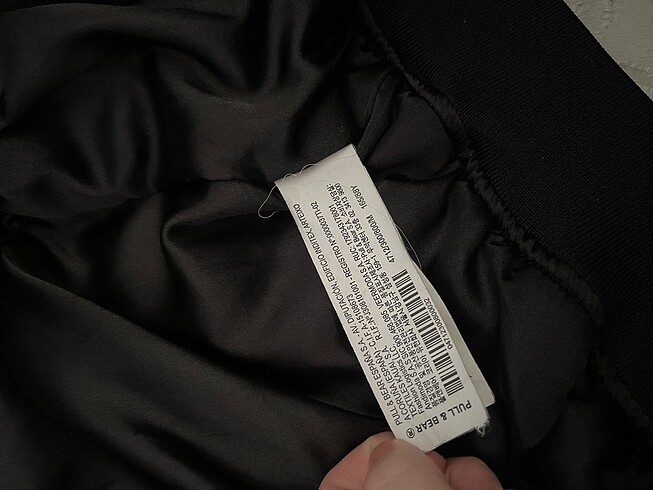 m Beden siyah Renk PULL&BEAR siyah bomber ceket