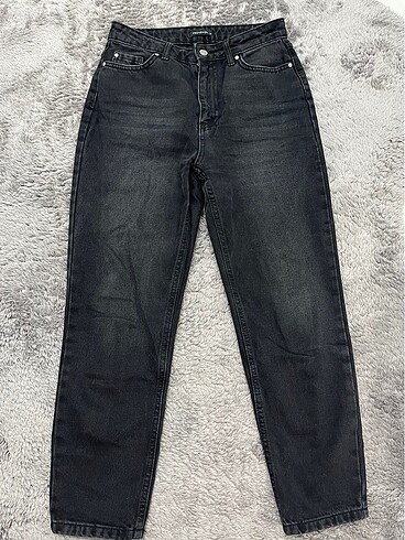 Koyu gri Mom jean 36 beden