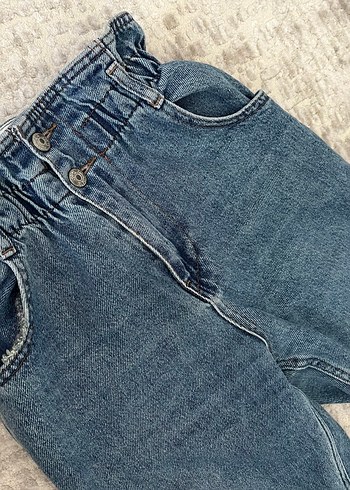 27 Beden mavi Renk Kadın Mavi mom jean pantolon