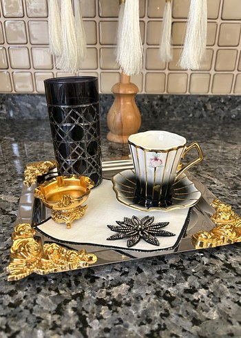 İthal El Boyama TEKLİ Kahve Fincanı - Görsel 2