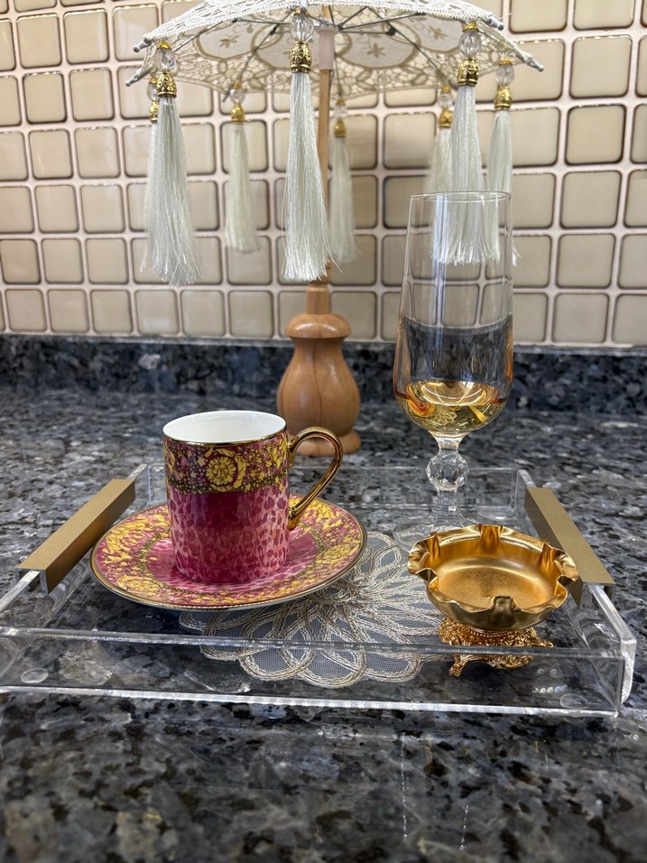 İthal Minimal Hatalı Tekli Kahve Fincanı - Görsel 2