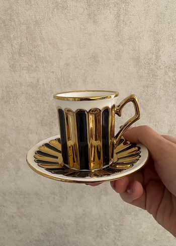 İthal El Boyama Tadında TEKLİ Kahve Fincanı - Görsel 2