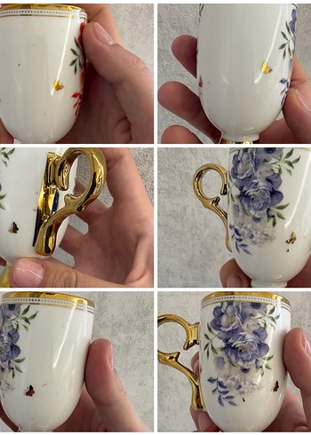 İthal Minimal Hatalı tekli Kahve Fincan - Görsel 4