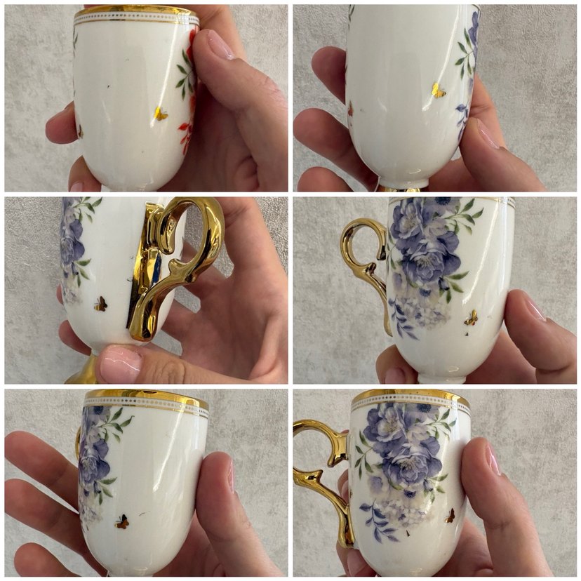 İthal Minimal Hatalı tekli Kahve Fincan - Görsel 4