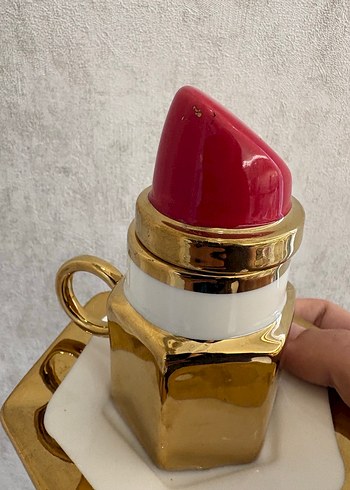 İthal Hatalı/Kulp Ucundan Kırık TEKLİ Kahve Fincanı - Görsel 4