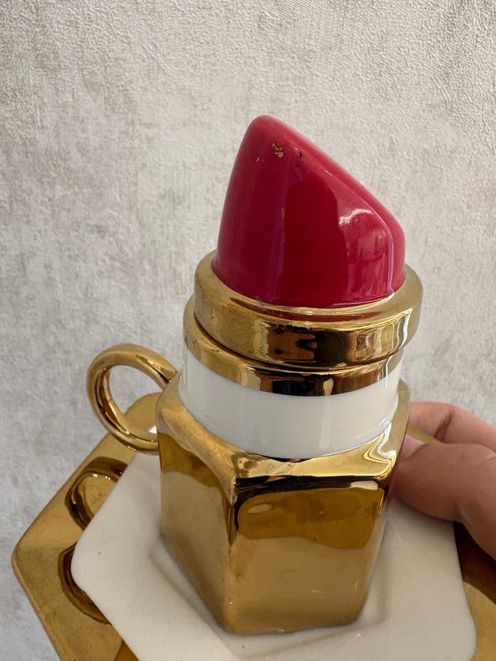 İthal Hatalı/Kulp Ucundan Kırık TEKLİ Kahve Fincanı - Görsel 4