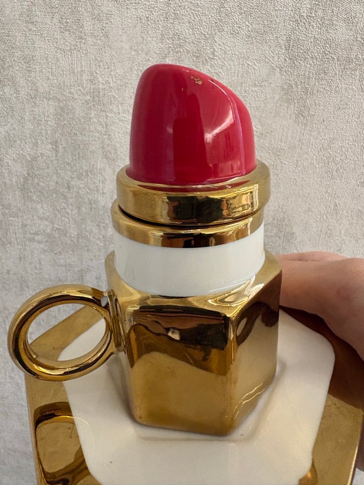 İthal Hatalı/Kulp Ucundan Kırık TEKLİ Kahve Fincanı - Görsel 3