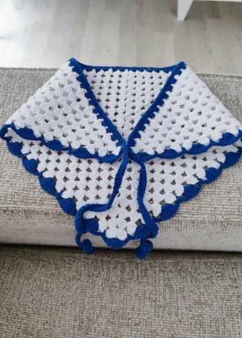 Bohem Beyaz Örgü Saç Bandı - Görsel 6