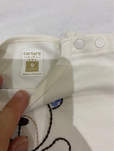 Carter's Kısa kollu çıtçıtlı badi