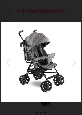 9- 36 kg Beden gri Renk Gri Baston Bebek Arabası Hafif ve Katlanabilir