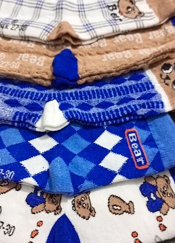 5Adet Ayıcık Desenli Çocuk Çorap 27-30no - Görsel 9