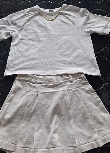 TİŞORT VE ŞORTLU MİNİ ETEK - Görsel 9